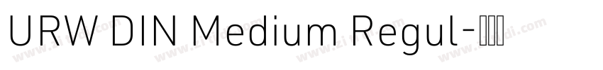URW DIN Medium Regul字体转换